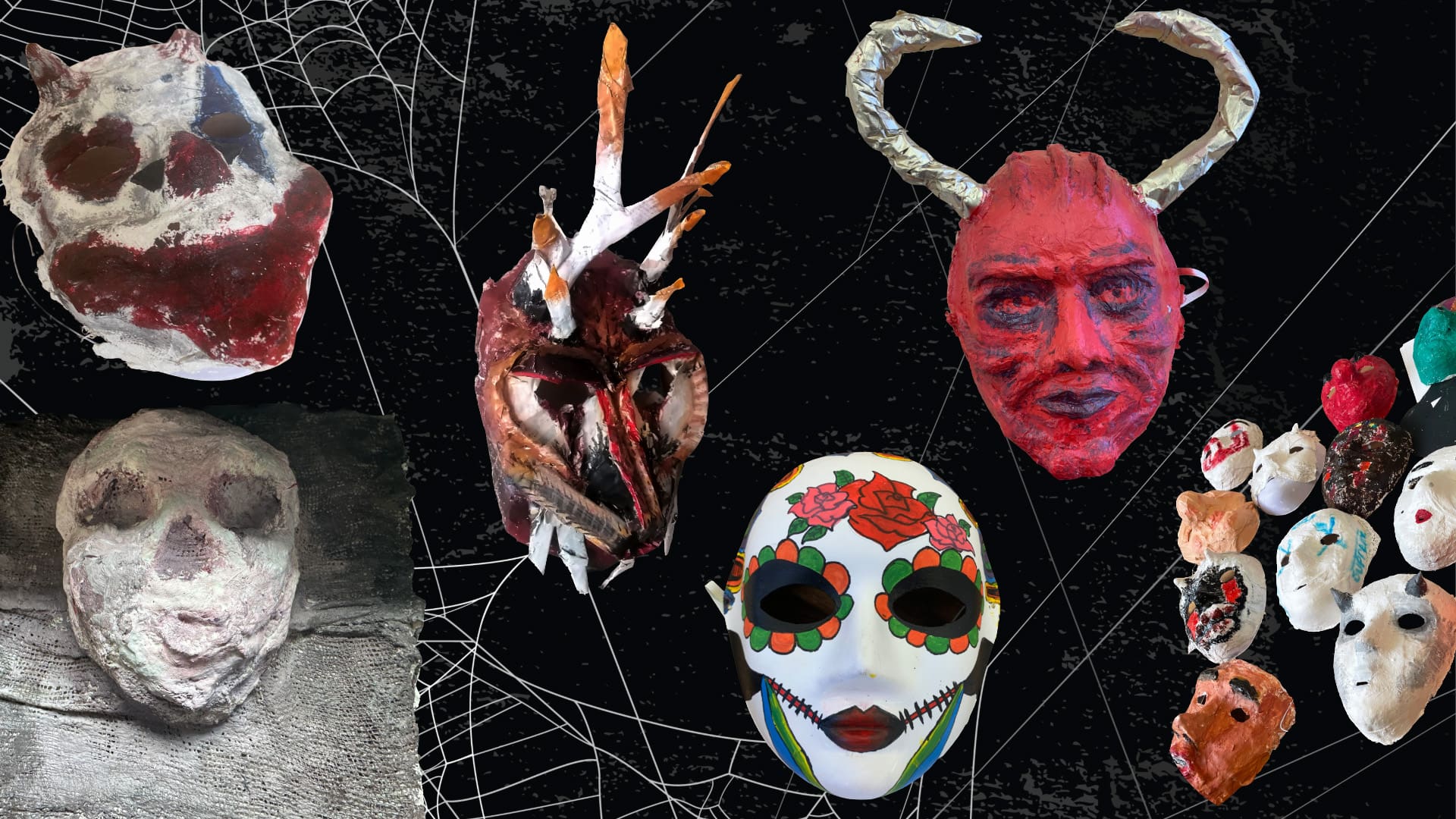 Mask Making at the Halloween Camp in Cork
